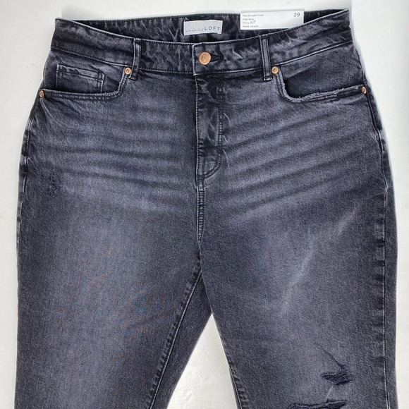 LOFT Dark Wash Ankle Jeans - Picture 6 of 10